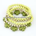 Summer Multilayer Resin Beaded Bracelet With Cross Accessories11022845